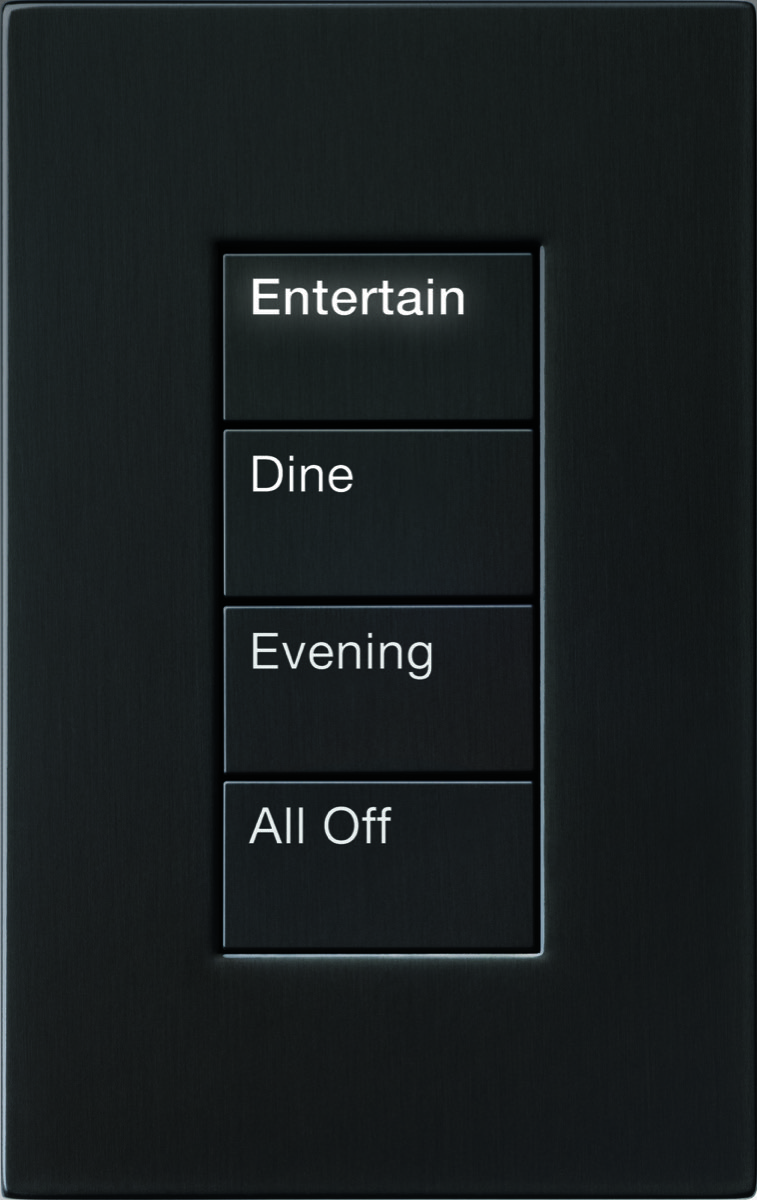 Lutron Palladiom keypad in Bronze
