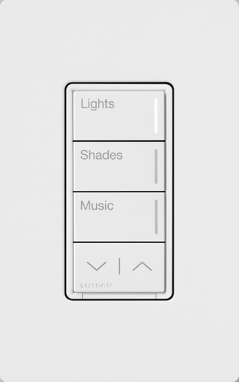 Lutron Sunnata keypad in Gloss White